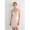 Woman’s Silk Slip with Lace Insert Detail(Natural – Avorio Crema)