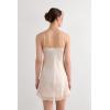 Woman’s Silk Slip with Lace Insert Detail(Natural – Avorio Crema)