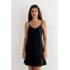 Woman’s Silk Slip(Black – Black)