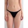 Woman’s Silk and Lace G-String(Black – Black)