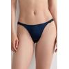 Woman’s Silk and Lace G-String(Blue – Intense Blue)