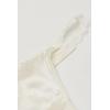 Woman’s Silk and Lace G-String(Ivory – Talc White)
