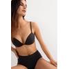 Woman’s Silvia Push-up Bra in Ultralight Microfiber(Black – Black)