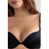 Woman’s Simona Super Push-up Bra in Silk(Black – Black)
