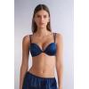 Woman’s Simona Super Push-up Bra in Silk(Blue – Intense Blue)