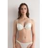 Woman’s Simona Super Push-up Bra in Silk(Ivory – Powder White)