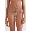 Woman’s Summer Glow High Waist Brazilian Hipster Panties(Natural – Honey/Caramel)
