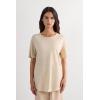 Woman’s The Pure Linen Short Sleeve Top in Linen(Natural – Beige Rope)