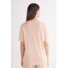 Woman’s The Pure Linen Short Sleeve Top in Linen(Pink – Blushing Pink)