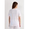 Woman’s The Pure Linen Short Sleeve Top in Linen(White – White)