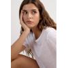 Woman’s The Pure Linen Short Sleeve Top in Linen(White – White)