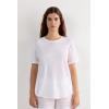 Woman’s The Pure Linen Short Sleeve Top in Linen(White – White)
