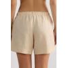 Woman’s The Pure Linen Shorts in Linen Fabric(Natural – Beige Rope)