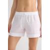 Woman’s The Pure Linen Shorts in Linen Fabric(White – White)