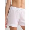 Woman’s The Pure Linen Shorts in Linen Fabric(White – White)