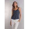 Woman’s The Pure Linen Tank Top in Linen(Blue – Sailor Blue)