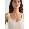 Woman’s The Pure Linen Tank Top in Linen(Natural – Beige Rope)