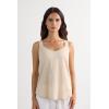Woman’s The Pure Linen Tank Top in Linen(Natural – Beige Rope)