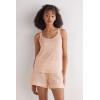 Woman’s The Pure Linen Tank Top in Linen(Pink – Blushing Pink)