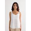 Woman’s The Pure Linen Tank Top in Linen(White – White)