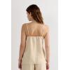 Woman’s The Pure Linen Top in Linen Fabric(Natural – Beige Rope)