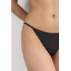 Woman’s Thong with Ultralight Microfiber Straps(Black – Black)