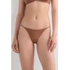 Woman’s Thong with Ultralight Microfiber Straps(Natural – Caramel Dark Beige)