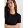 Woman’s Ultrafresh Cotton Short Sleeve Top(Black – Black)