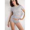 Woman’s Ultrafresh Cotton Short Sleeve Top(Grey – Light Grey Melange)