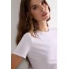 Woman’s Ultrafresh Cotton Short Sleeve Top(White – White)