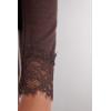 Woman’s Ultralight Cashmere Lace Long Sleeve Shirt(Brown – Brown)