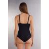 Woman’s Ultralight Cotton Tank Bodysuit(Black – Black)