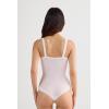 Woman’s Ultralight Cotton Tank Bodysuit(White – Bianco)