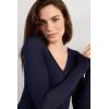 Woman’s V-Neck top in Modal Ultralight with Cashmere(Blue – Intense Blue)