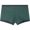 Man’s Contrast Trim Close Fit Swim Trunks(Green – Verde Scuro)