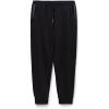 Man’s Full Length Cotton Sweatpants(Black – Black)