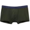 Man’s Microfiber Logo Boxer Shorts(Blue – Verde Militare/Blu Intenso)