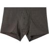 Man’s Natural Fresh Cotton Boxers(Dark Grey – Charcoal Grey Melange)
