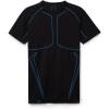 Man’s Short Sleeve Technical Sport Top(Black – Black)