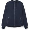 Man’s Zip Cotton Sweatshirt(Blue – Intense Blue)
