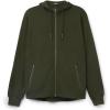 Man’s Zip Cotton Sweatshirt(Green – Military Green)