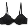 Woman’s Bellissima Lace Push-up Bra(Black – Black)