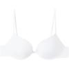 Woman’s Bellissima Push-up Bra in Ultralight Microfiber(White – White)