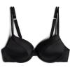 Woman’s Bellissima Silk Push-Up Bra(Black – Black)