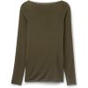 Woman’s Boat Neck Modal Cashmere Ultralight Top(Green – Bamboo Green)