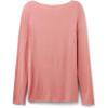 Woman’s Boat Neck Modal Cashmere Ultralight Top(Pink – Garden Rose)