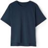 Woman’s Boxy Fit Short Sleeve Top in Cotton(Blue – Intense Blue)