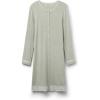 Woman’s Button-Front Lace Detail Nightdress(Green – Sage Green Melange)