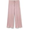 Woman’s Chic Comfort Full Length Modal Palazzo Pants(Dark Pink – Rosa Scuro Melange)