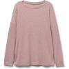 Woman’s Comfort Chic Bateau Neck Long Sleeve Modal Top(Dark Pink – Rosa Scuro Melange)